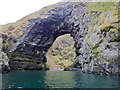 NJ8865 : Pitjossie - a fine natural arch by Nigel Feilden