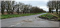 Road junction at the end of Heath Road