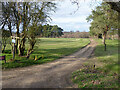 Track across Cottesmore golf course