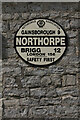 AA Village Sign on Northorpe Village Hall, Manor Road, Northorpe