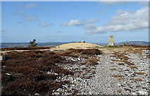 NJ4749 : Approaching the Trig Point by Anne Burgess