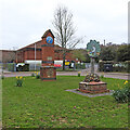 TF9717 : Beetley village sign and millennium clock by Adrian S Pye
