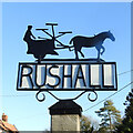 TM1982 : Rushall village sign by Adrian S Pye