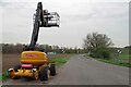 TL5042 : Cherry Picker and Cambridgeshire Border by Glyn Baker