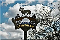 TM1763 : Debenham High Street: The Village Sign by Michael Garlick