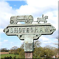 TM2499 : Shotesham village sign by Adrian S Pye