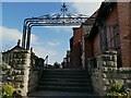 SE3651 : Centenary gates, Castle Street, Spofforth by Stephen Craven