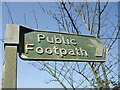 Cast footpath sign