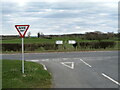 Road junction at Diamond Hill