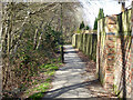 Path behind houses on Longhurst Road, Broadfield, Crawley