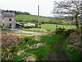 Footpath passing Water Houses, near Cotton Stones