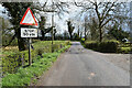 Stop sign along Moorfield Road