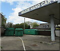 Green containers, Undy, Monmouthshire