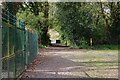 Start of public footpath to Areley Lane, Stourport-on-Severn, Worcs