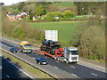 Steam locomotive on the M4