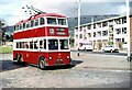 J2972 : Belfast Trolleybus 127 at Glen Road terminus - 1968 by Alan Murray-Rust