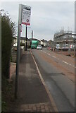 ST0180 : Birchgrove bus stop sign in Llanharry by Jaggery
