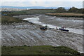 ST3184 : River Ebbw above Newgout Pill at low tide by M J Roscoe
