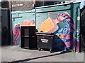 TQ3381 : View of Woskerski street art on Toynbee Street by Robert Lamb