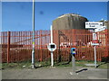 St Andrews Road station and Avonside Docks storage container