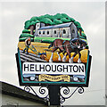 TF8626 : Helhoughton village sign by Adrian S Pye