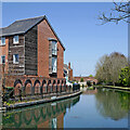 Canalside housing near Tipton Green in Sandwell