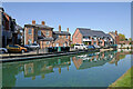 Canalside housing near Tipton Green in Sandwell