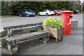 Seat, Daffodils and Post Box, Creetown