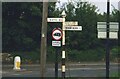 ST7763 : Direction Sign  Signpost in Claverton Down, Bath by E Prideaux