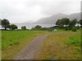 NN0365 : Tiny tent on the shore of Loch Linnhe by Eirian Evans