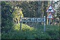 Micheldever village entry sign