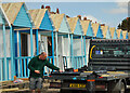 Building beach huts, Bridlington