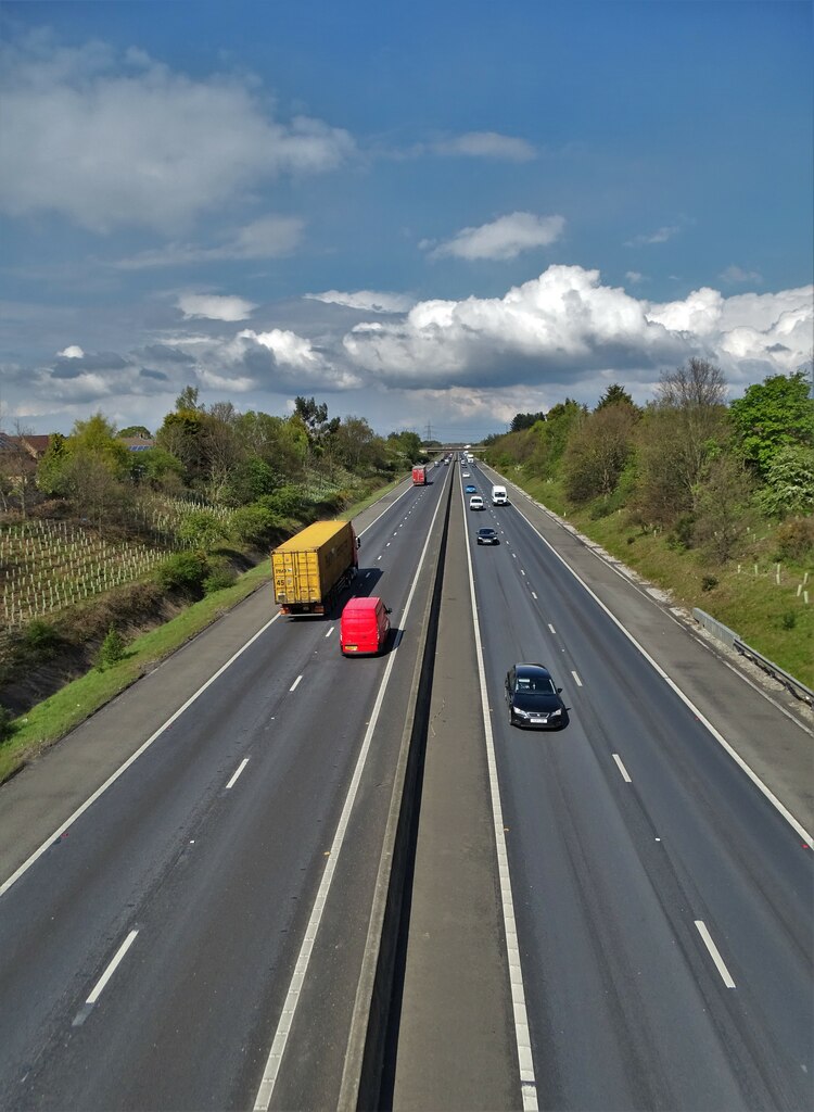 The M18 motorway at Cantley, Doncaster © Neil Theasby cc-by-sa/2.0 ...