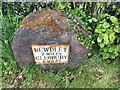 Old Milestone by the A456, Long Bank, Bewdley Parish