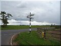 Fingerpost on the A686, Winskill