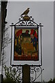 TM3979 : Sign of the Triple Plea pub, north of Halesworth by Christopher Hilton