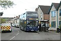 Outside the old South Notts bus garage