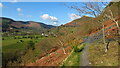 Path below Craig Rhiwarth Slate Quarries at Llangynog