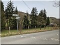 Road junction near Pandy Glasdir