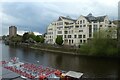 Aviva building and river