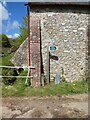 Barn and county boundary marker, Pitt Farm, Culmstock