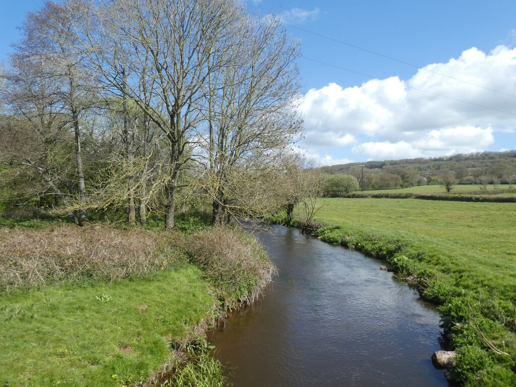 River Culm from footbridge near... © David Smith cc-by-sa/2.0 ...