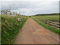 Track leading to Red Row Cottages and Fordel