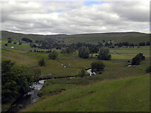 SD9061 : The River Aire seen from the Pennine Way at Windy Pike, Hanlith by habiloid