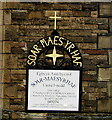 SS7597 : Welsh-only church nameboard in Neath town centre by Jaggery