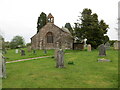 NY4731 : The church of St John and part of its burial ground at Newton Reigny by Peter Wood