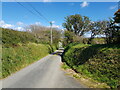 SM8325 : Road near bridge on  Bwlchmawr to Bryngwyn road by Jeff Gogarty