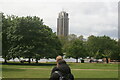 View of Hyde Park Barracks from Hyde Park