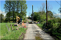 H5371 : Piling work along Dreenan Road by Kenneth  Allen