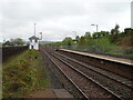 Railway heading west from New Cumnock Railway Station